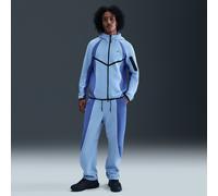 Nike Tech Men's Colour-Block Open-Hem Fleece Trousers - Blue - Cotton/Polyester M