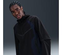 Nike Tech Men's Dri-FIT Woven Colour-Block Windrunner Loose Jacket - Black - Nylon/Elastane S