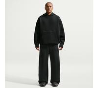 Nike Tech Men's Fleece Loose-Fit Open Hem Trousers - Black - Polyester/Cotton L