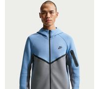 Nike Tech Men's Fleece Windrunner Full-Zip Jacket - Blue - Cotton/Polyester