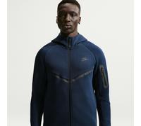 Nike Tech Men's Fleece Windrunner Full-Zip Jacket - Blue - Cotton/Polyester