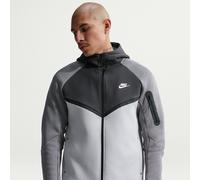 Nike Tech Men's Fleece Windrunner Full-Zip Jacket - Grey - Cotton/Polyester L