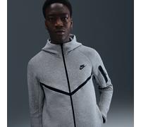 Nike Tech Men's Full-Zip Windrunner Hoodie - Grey - Cotton/Polyester L