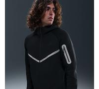 Nike Tech Men's Full-Zip Fleece Windrunner Jacket with Reflective Design Accents - Black - Cotton/Polyester S