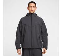 Nike Tech Men's Woven Full-Zip Windrunner Jacket - Grey - Nylon/Elastane S
