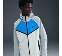 Nike Tech Men's Woven Full-Zip Windrunner Jacket - Grey - Nylon/Elastane S