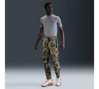Nike Tech Pack Men's Dri-FIT Woven Camo Army Tapered Trousers Green Size Medium