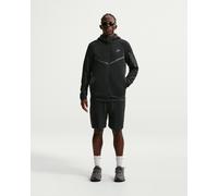 Nike Men's Tch Fleece Full Zip Wr Hoodie Parka Coat, Black/Black, L