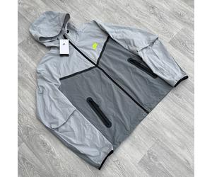 Nike Tech Woven Zip Windbreaker Windrunner Jacket - Grey [HV6514-065]