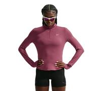 Nike - Women's Swift Dri-Fit UV 1/2-Zip Running Top - Running shirt size L, red