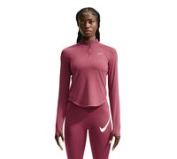 Nike Tempo Dri-FIT 1/4 Zip Women's Running Top | UK S in Pink Smoke/Reflective Silver