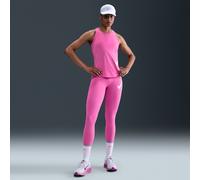 Nike Tempo Swoosh Run Women's High-Waisted 7/8 Running Leggings - Pink - Printed Swoosh Logo On The Left Thigh S (UK 8-10)