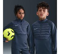 Nike Therma-FIT Academy Older Kids' Football Drill Top - Blue - Polyester S
