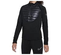 NIKE Therma-FIT Academy Winter Warrior Older Kids Football Training Top, Black/Reflective Silver
