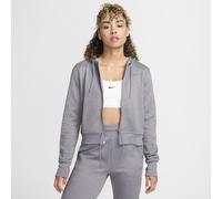 Nike Therma-FIT One Women's Full-Zip Hoodie - Grey - Polyester/Elastane XS (UK 4-6)
