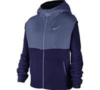 NIKE Therma Full Zip Plush Hoodie - Blue Void/Mystic Navy, X-Large