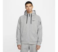 Nike Therma Men's Therma-FIT Full-Zip Fitness Top - Grey - Polyester M