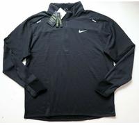 NIKE THERMA SPHERE 3.0 ELEMENT DRI FIT RUNNING ZIP TOP BLACK CU6087-010 MEN 2XL