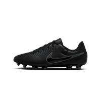 Nike Men's Legend 10 Academy Fg/Mg Soccer Shoe, Black/Black-Deep Jungle, 10.5 UK