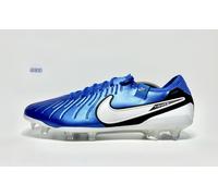 Nike Tiempo Legend 10 Elite FG Football Boots ACC Flyknit Blue White UK Size 12