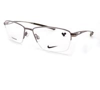 Nike Titanium Glasses Frame Shiny Gunmetal 54mm RX Men's Semi Rimless 6045 070