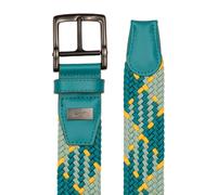 NIKE TOUR G-FLEX DIAMOND STRETCH WOVEN BELT - SULPHUR MULTI