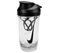 Nike TR Recharge Shaker Bottle 16oz 473 ml Shaker Drinking Bottle Protein Shaker Fitness Training, Clear/Black/Anthracite/Black