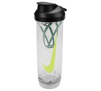 Nike TR Recharge Shaker Bottle 2.0 24oz 709 ml Shaker Drinking Bottle Protein Shaker Fitness Training, Clear/Black/Cannon/Volt