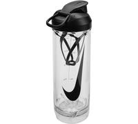 Nike TR Recharge Shaker Bottle 2.0 24oz 709 ml Shaker Drinking Bottle Protein Shaker Fitness Training, Clear/Black/Black/Black