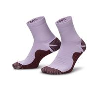 Nike Trail Running Crew Socks XXL (EU 48½) - Comfortable Wool Blend for Nature Runs in Purple