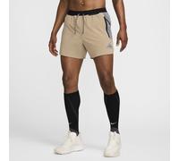 Nike Trail Second Sunrise Men's Dri-FIT 13cm (approx.) Brief-Lined Running Shorts - Brown - Polyester/Elastane S