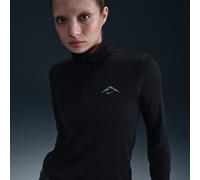 Nike Trail Women's Dri-FIT 1/4-Zip Running Mid-Layer Top - Black - Polyester/Wool/Elastane XS (UK 4-6)