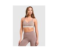 Nike Training Indy Swoosh Sports Bra - Brown - Womens S