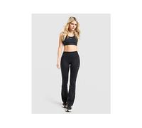 Nike Women's One High Waisted Flared Leggings - Black/White - Size: Medium