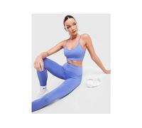 Nike Pro Seamless Women's High-Waisted 7/8 Leggings - Blue - Polyester/Nylon/Elastane M (UK 12-14)