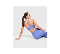 Nike Pro Seamless Women's Light-Support Padded Sports Bra - Blue - Polyester/Nylon/Elastane L