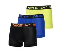 Nike Trunk 3Pk Fluo Men's Breathable Dri-Fit Boxer Shorts, Hyper Royal/Yellow Fluo/Black Orange Fluo, S