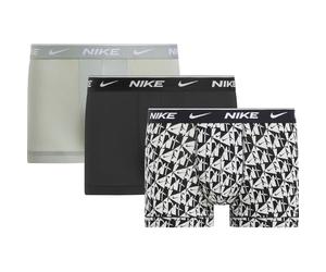 Nike Trunk 3PK Men's Dri-Fit Cotton Blend Short Boxer Shorts, black/light grey, M