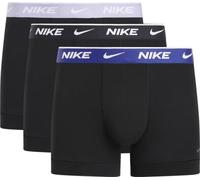 Nike Trunk 3PK Underwear, Blk-Hydrangeas/Deep Night/Black, S Men