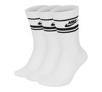Men's Nike 3-Pack Essential Stripe Socks - White, White L