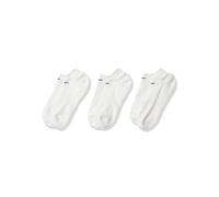 NIKE U Nk Everyday Cush NS 3PR Socks - White/(Black), Large