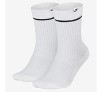 NIKE U Snkr Sox Essential Crew 2PR Socks - White/Black/X-Large