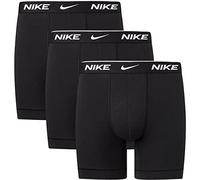 Nike Underwear Men's Essential Boxer Briefs 3-Pack - Supportive fit, Stretch material, High wearing comfort, Black/Black/Black, XS