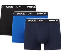Nike Underwear Men's Essential Trunks 3-Pack - Short leg, Close-fitting, Soft stretch material, Obsidian/Game Royal/Black, XL