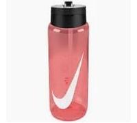 NIKE Unisex 24oz Recharge Straw Water Drinks Bottle BPA Free in Clear Pink