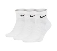 Nike Unisex 3 Pack Sports Socks - Everyday, Cotton Cushioned Ankle, Solid Color