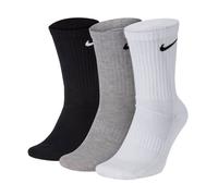 Nike Unisex 3 Pack Sports Socks - Everyday, Cotton Cushioned Crew, Plain...