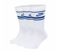 Nike Unisex 3-Pack Sports Socks - Everyday Essential Stripe, Solid White/...