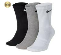 Nike Everyday 3 Pack Cotton Cushioned Crew Socks Mens M Multi