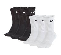 Nike Unisex 6er Pack Sports Socks - Everyday,Cotton Cushioned Crew,Plain Colour
